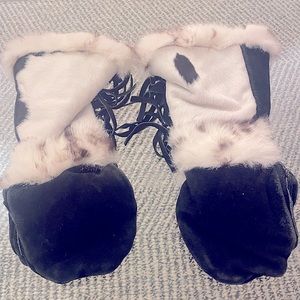 Astis mittens (fur) polar tec fleece lining
